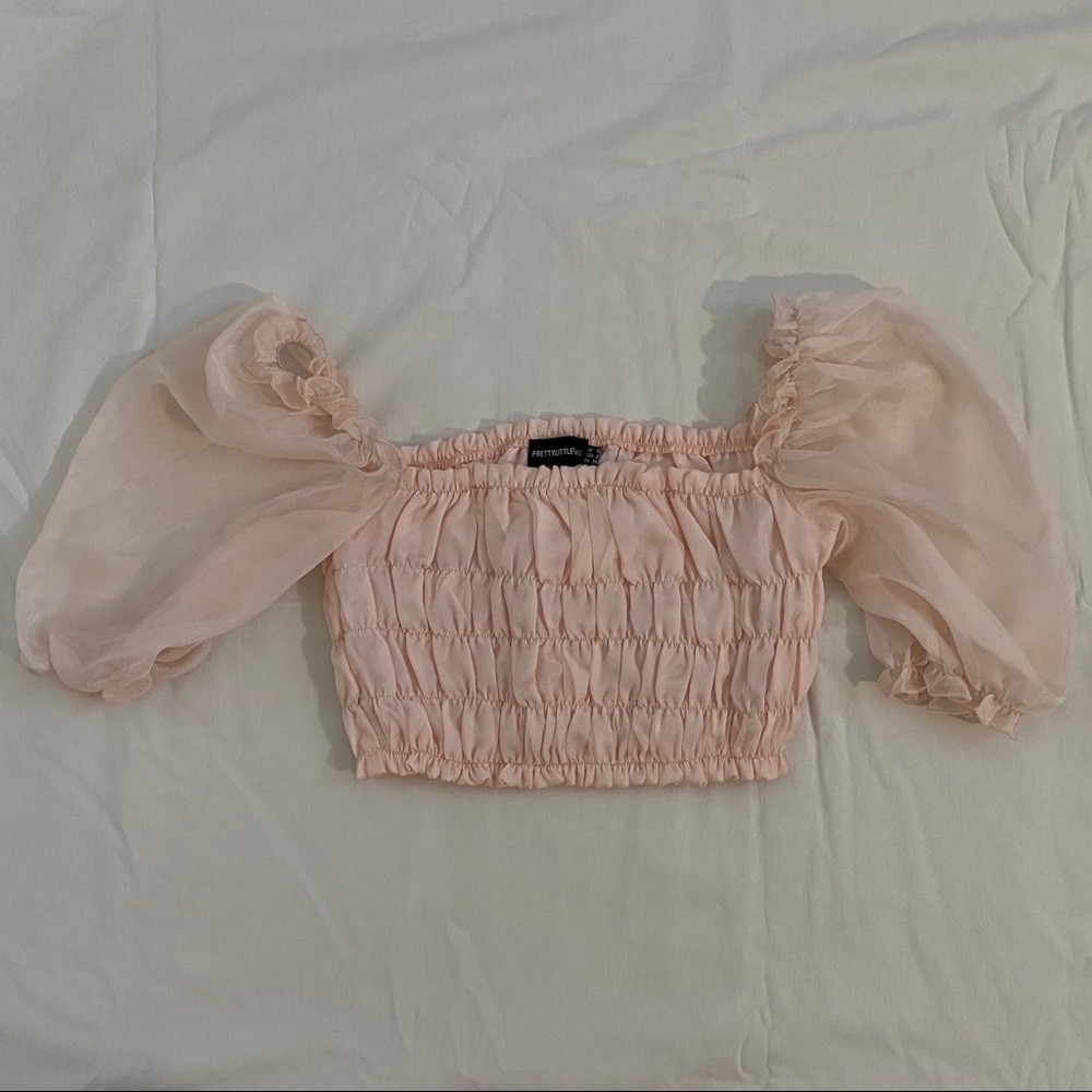 PLT Cropped Blush Top